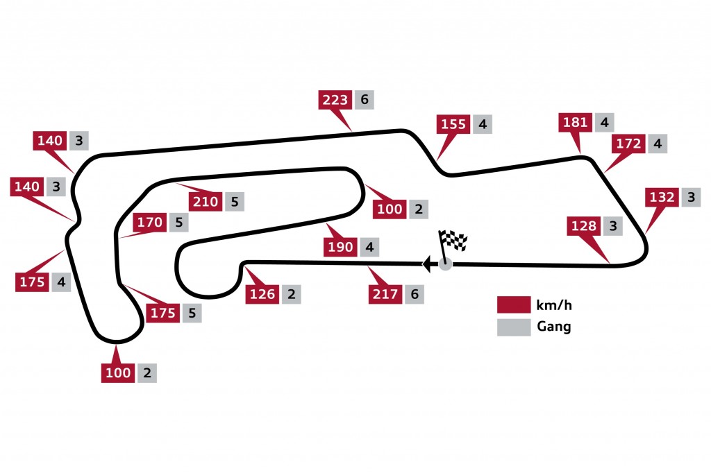 Layout Oschersleben Grafik: Audi Motorsport