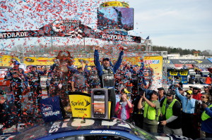 Jimmie-Johnson-Victory-Lane-Martinvsille-NASCAR-April-2013