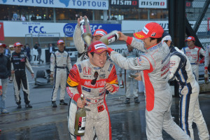 Super Formula Suzuka 2013 Naoki Yamamoto Celebration