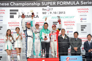 Super Formula Suzuka 2013 Race 2 Podium