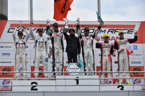 Super GT Okayama 2014 GT300 Podium
