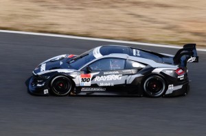 Super GT Raybrig NSX Okayama Test 2014 2
