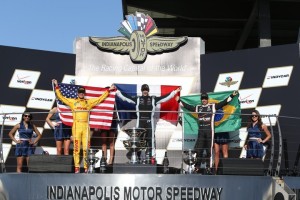 Erstes Podium in Indianapolis (C) Chris Jones/IndyCar Media