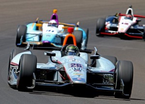 Kurt Busch, Buddy Lazier, Will Power (c) Mike Harding/IndyCar Media