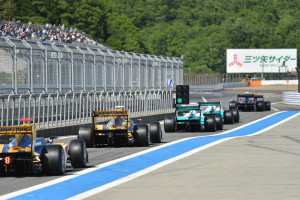Super Formula Fuji Speedway 2014 Pit Out