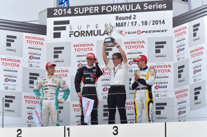 Super Formula Fuji Speedway 2014 Race 1 Podium