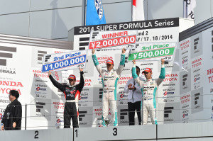 Super Formula Fuji Speedway 2014 Race 2 Podium
