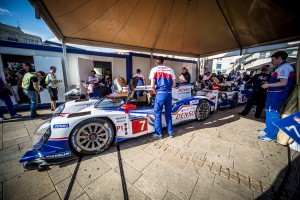 Scrutineering - Alexander Wurz (AUT) / Stephane Sarrazin (FRA) / Kazuki Nakajima (JPN) driving the #7 LMP1 Toyota Racing (JPN) Toyota TS 040 - Hybrid - Anthony Davidson (GBR) / Nicolas Lapierre (FRA) / Sebastien Buemi (CHE) driving the #8 LMP1 Toyota Racing (JPN) Toyota TS 040 - Hybrid