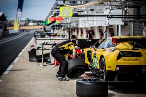 Corvette Team pit practice. #74 -