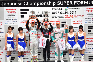 Super Formula Motegi 2014 Podium
