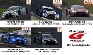 Super GT GT500 Championship Contenders