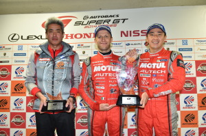 Super GT Motegi 2014 Nissan Nismo GT500 Champions Ronnie Quintarelli Tsugio Matsuda