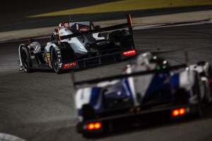 Marcel Fassler (CHE) / Andre Lotterer (DEU) / Benoit Treluyer (FRA) / Car #2 LMP1 Audi Sport Team Joest (DEU) Audi R18 e-tron quattro - 6 Hours of Bahrain at Bahrain International Circuit (BIC) - Sakhir - Kingdom of Bahrain