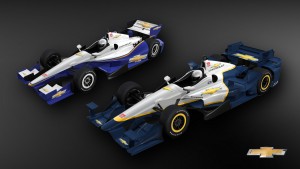 Vergleich des Dallara (links) und des Chevrolet (rechts) Aero Kit