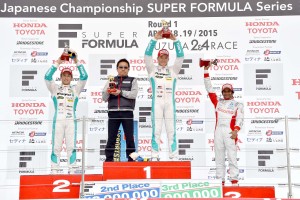 Super Formula Suzuka 2015 Podium