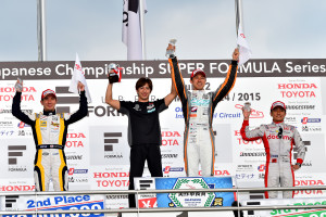 Super Formula Okayama 2015 Podium