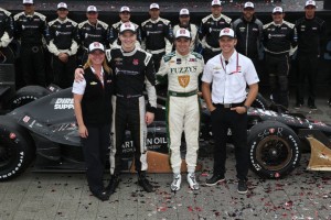Doppelsieg für Sarah Fisher, Josef Newgarden, Luca Filippi und Ed Carpenter (c) Chris Jones/IndyCar Media
