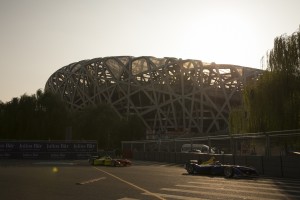 FIA Formula E Championship 2015/16.<br /> Beijing ePrix, Beijing, China.<br /> Nicolas Prost (FRA), Renault e.Dams Z.E.15 & Lucas Di Grassi (BRA), ABT Audi Sport FE01<br /> Free Practice<br /> Beijing, China, Asia.<br /> Friday 23 October 2015<br /> Photo: Sam Bloxham / LAT / FE<br /> ref: Digital Image _SBL5987 FIA Formula E Championship 2015/16. Beijing ePrix, Beijing, China. Nicolas Prost (FRA), Renault e.Dams Z.E.15 & Lucas Di Grassi (BRA), ABT Audi Sport FE01 Free Practice Beijing, China, Asia. Friday 23 October 2015 Photo: Sam Bloxham / LAT / FE ref: Digital Image _SBL5987