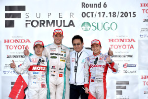 Super Formula Sugo 2015 Podium