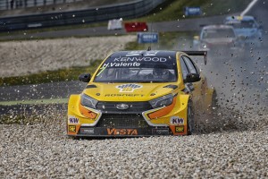 07 VALENTE Hugo (fra) Lada Vesta team Lada Sport Rosneft action during the 2016 FIA WTCC World Touring Car Championship race of Slovakia at Slovakia Ring, from April 15 to 17 2016 - Photo François Flamand / DPPI.