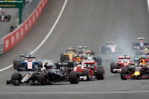 Jenson Button on track.