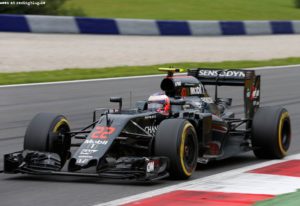 Jenson Button on track.