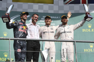 Formel 1 - MERCEDES AMG PETRONAS, Großer Preis von Belgien 2016. Lewis Hamilton, Nico Rosberg ; Formula One - MERCEDES AMG PETRONAS, Belgian GP 2016. Lewis Hamilton, Nico Rosberg;