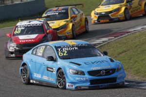 62 BJORK Thed (swe) Volvo S60 team Polestar Cyan racing action during the 2016 FIA WTCC World Touring Car Championship at Shanghai, China, September 23 to 25 - Photo Jean Michel Le Meur / DPPI