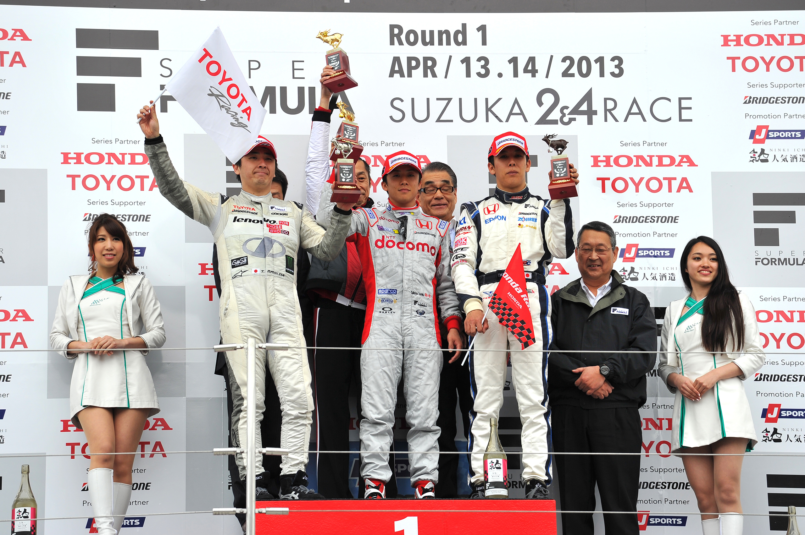 Super Formula Suzuka 2013 Podium