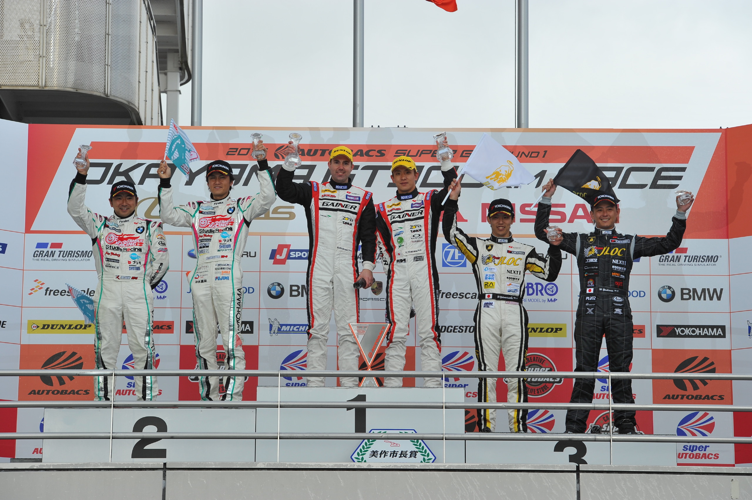 Super GT Okayama 2013 GT300 Podium