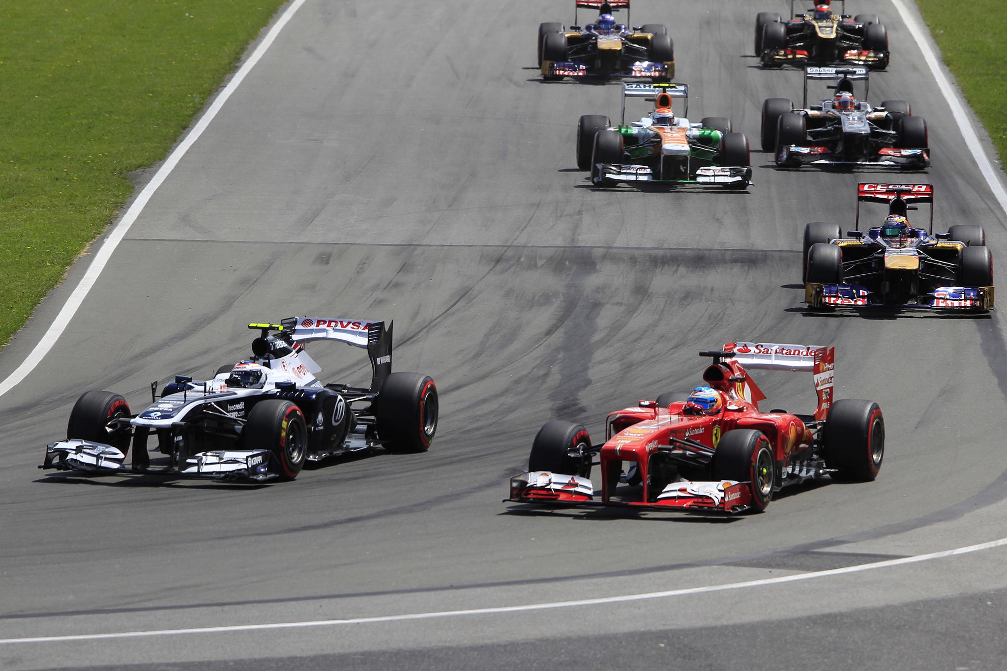 2013 Canadian Grand Prix – Sunday Bottas Alonso Kanada 2013