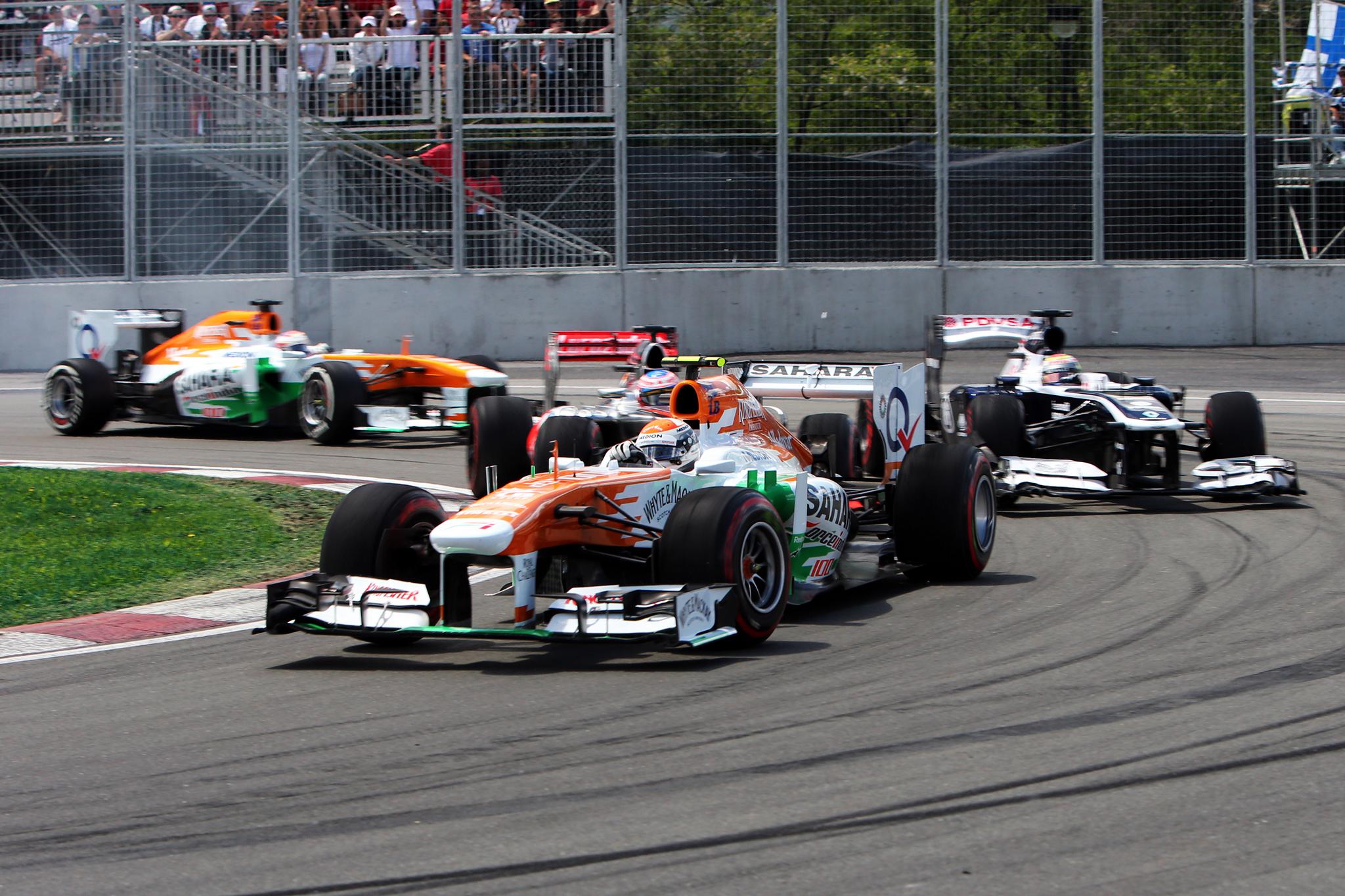 Motor Racing – Formula One World Championship – Canadian Grand Prix – Race Day – Montreal, Canada Adrian Sutil (GER) Sahara Force India VJM06.