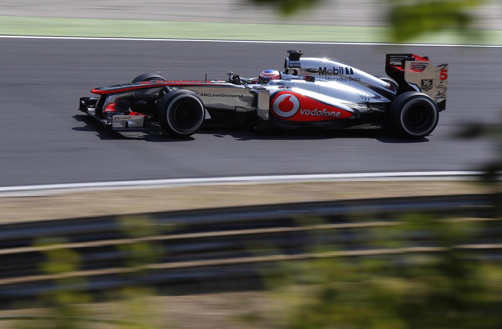 Jenson button in action