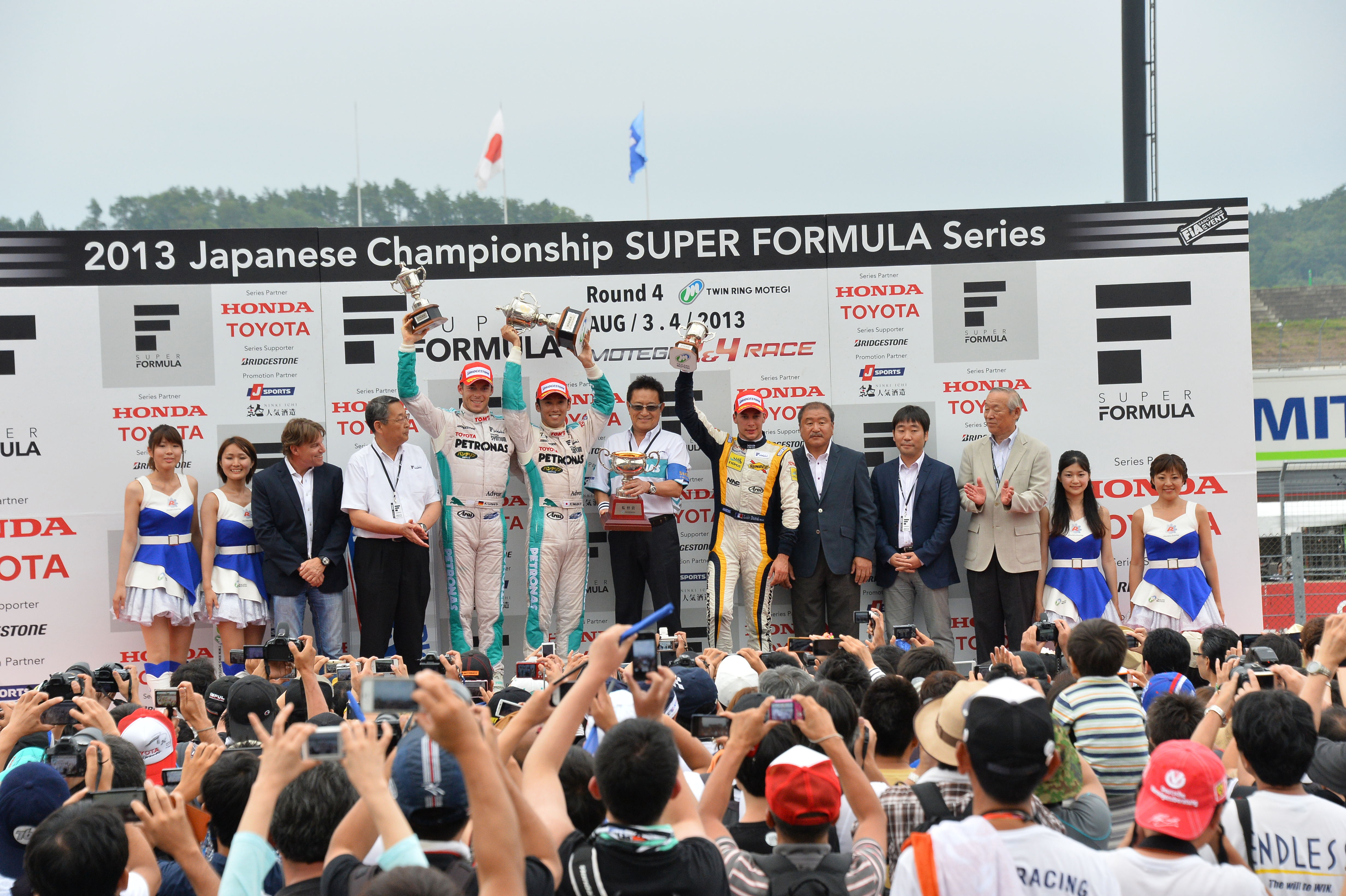 Super Formula Motegi 2013 Podium 2