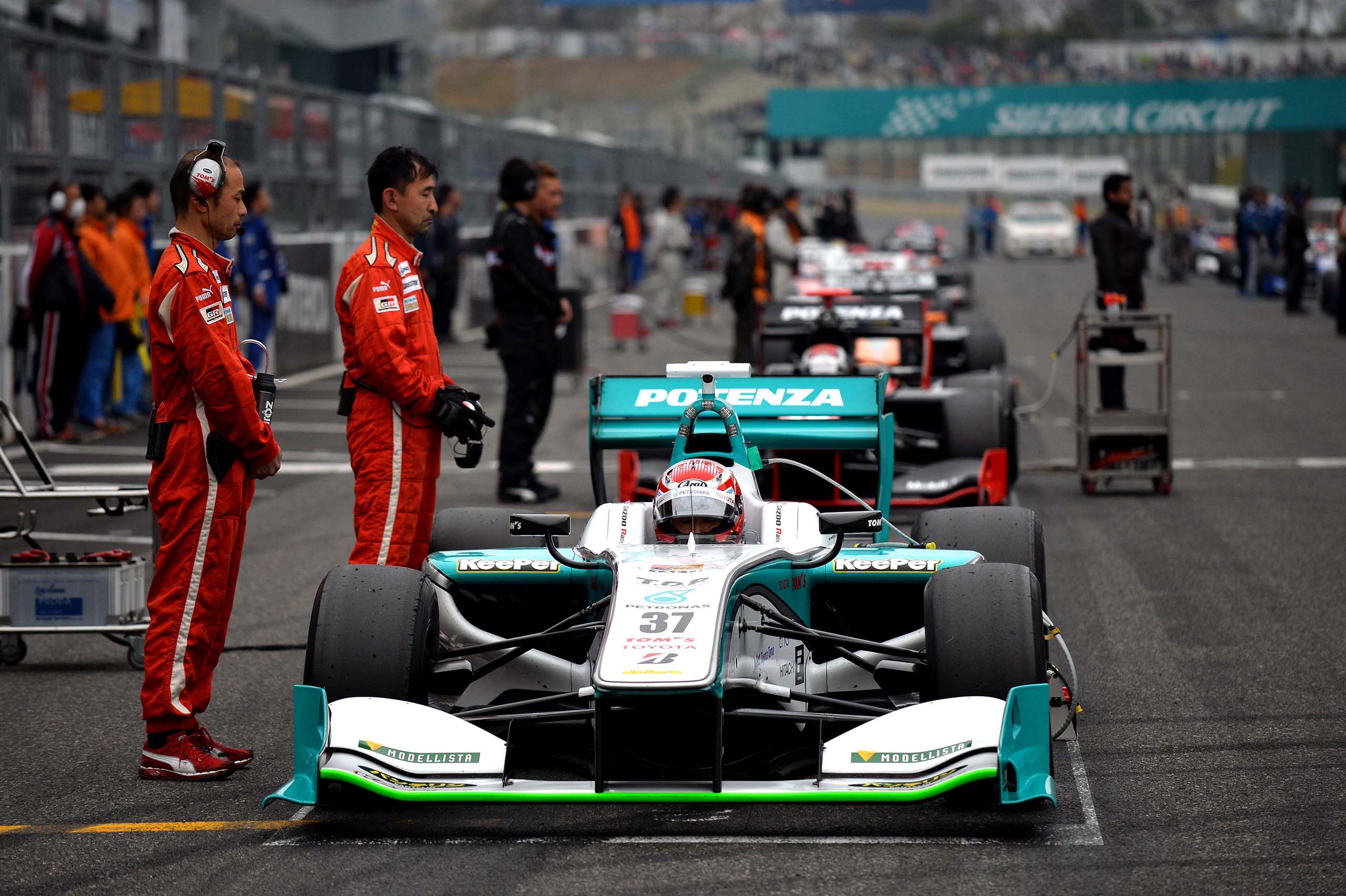 Super Formula Suzuka 2014 Grid Kazuki Nakajima