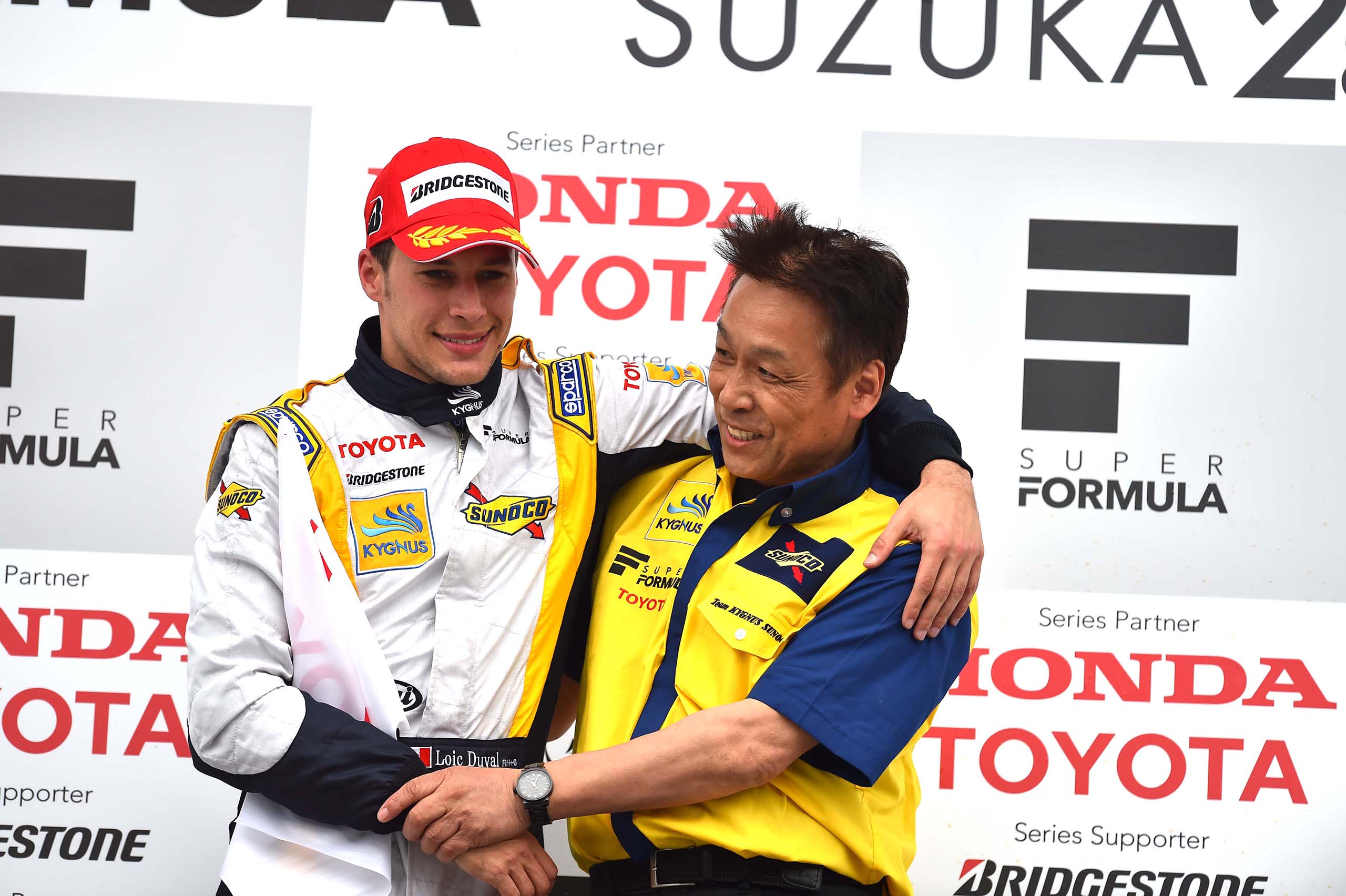 Super Formula Suzuka 2014 Loic Duval Podium