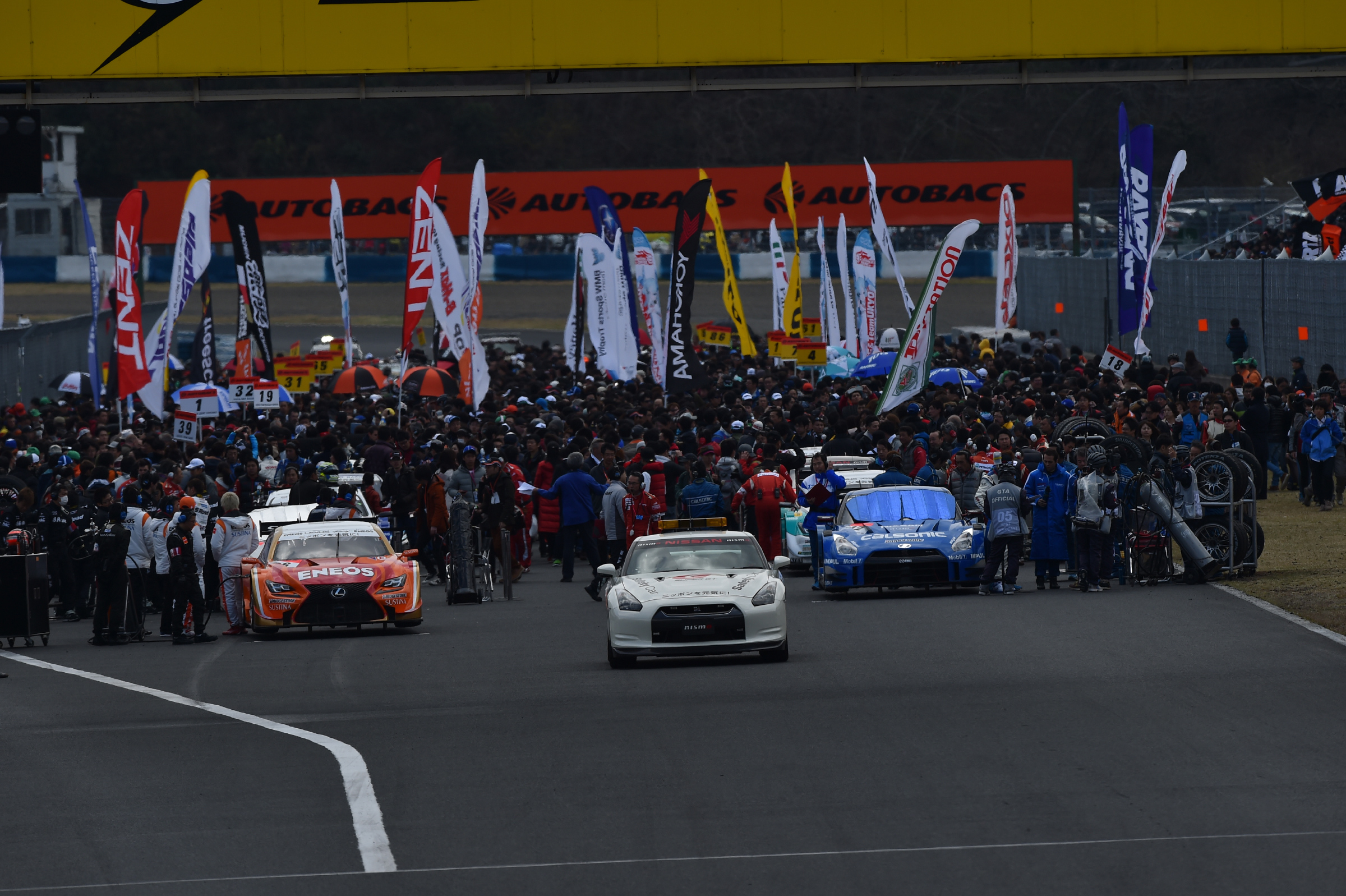 Super GT Okayama 2014 GT500 Grid