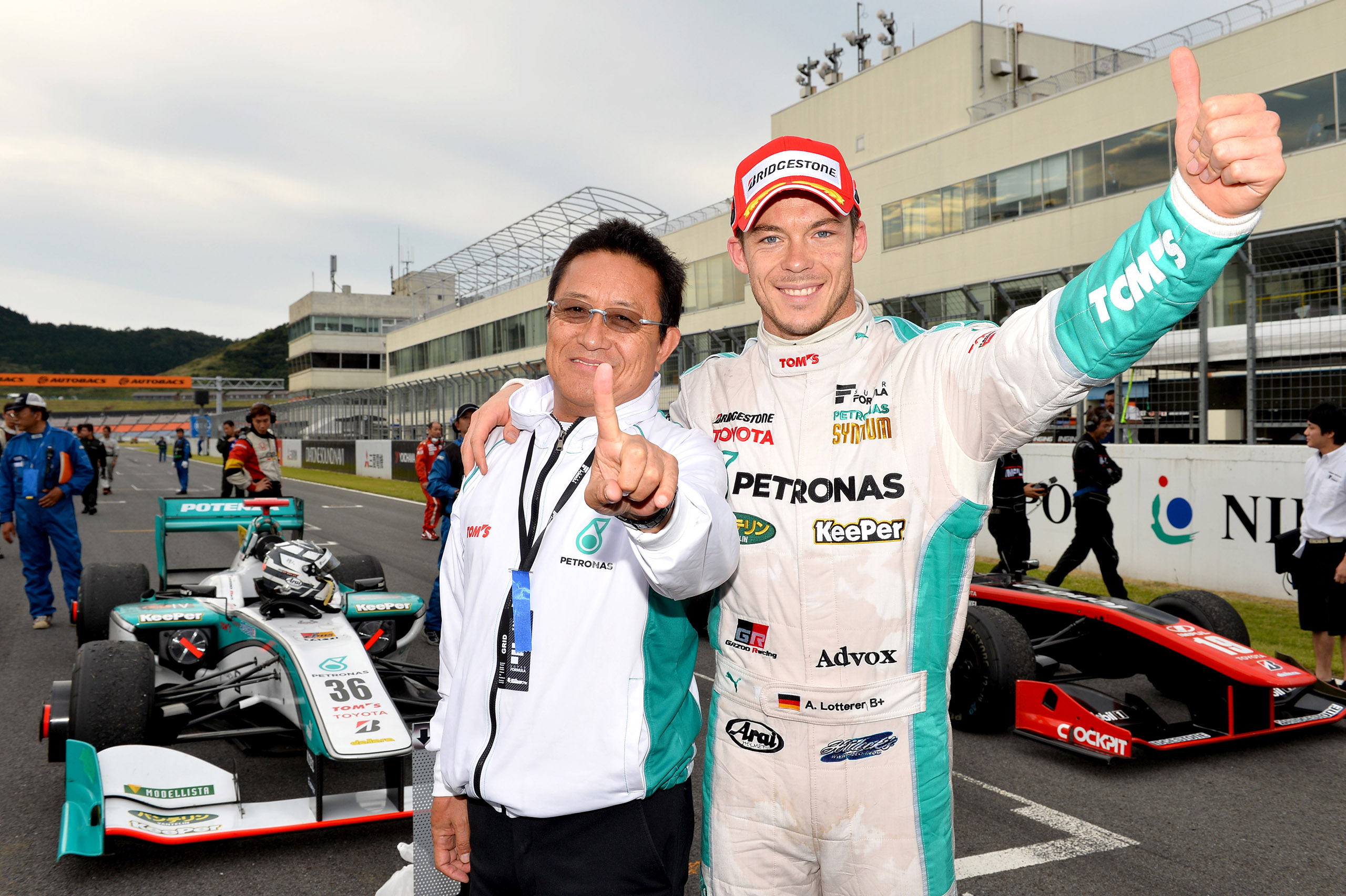 Super Formula Autopolis 2014 Andre Lotterer Nobuhide Tachi