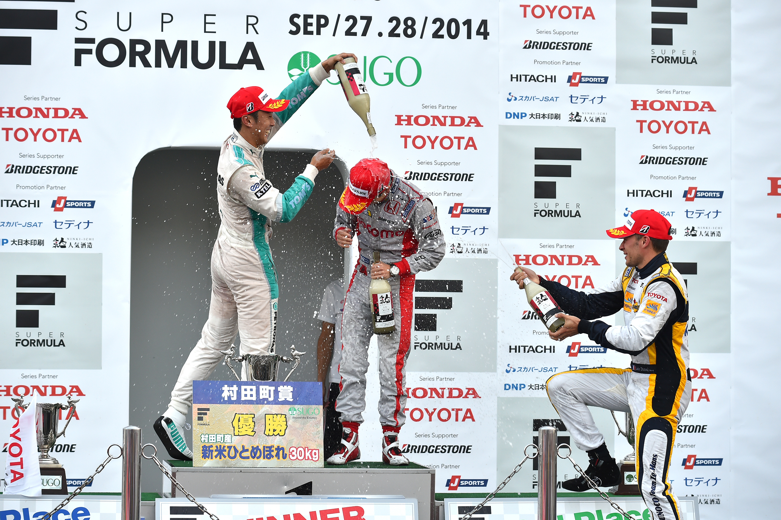 Super Formula Sugo 2014 Podium 2