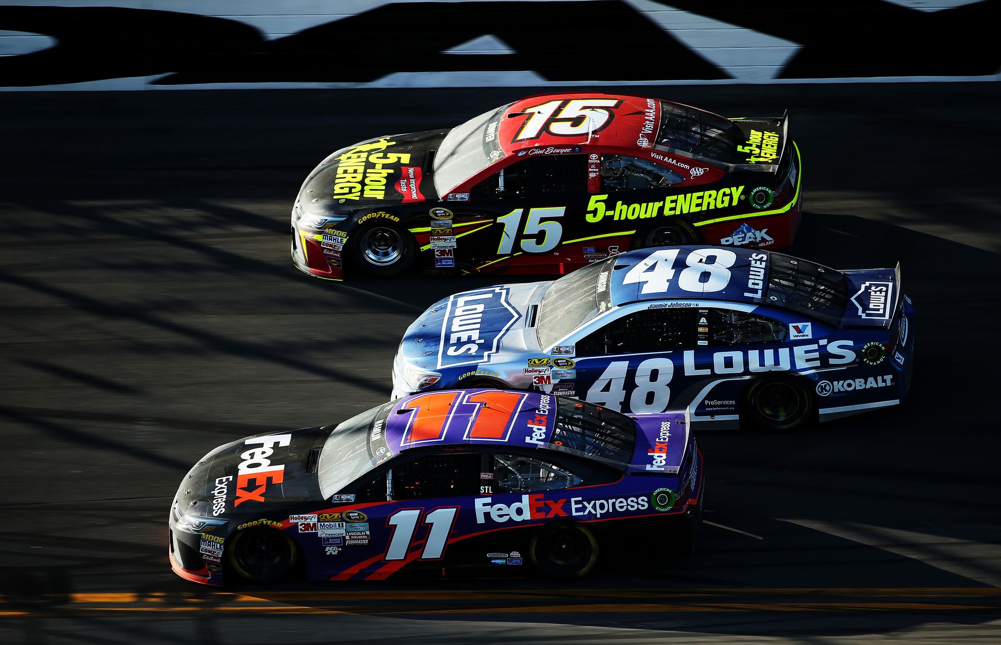 NSCS_DAYTONA500_022215_HamlinJohnsonBowyer Daytona 500 2015