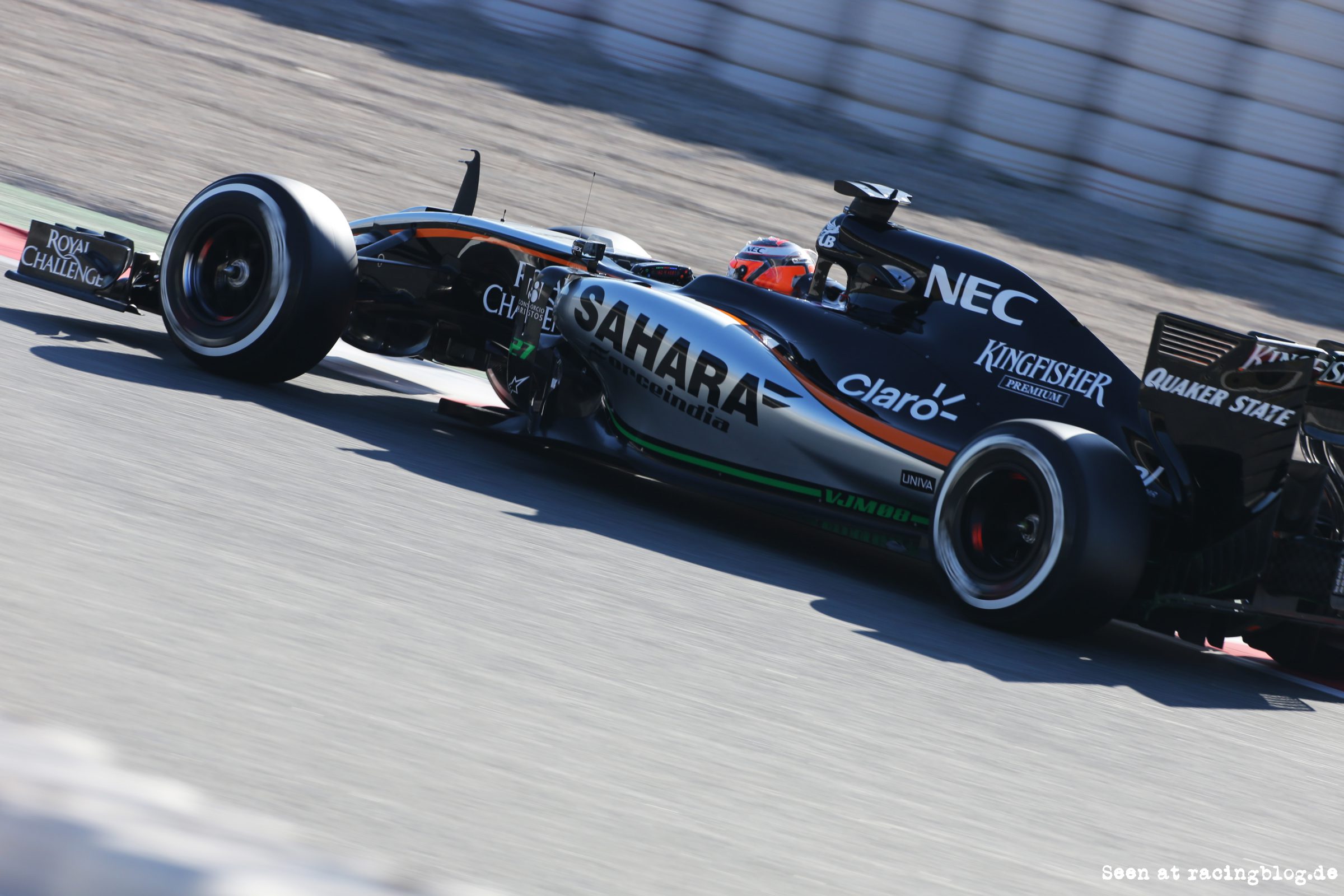 Motor Racing – Formula One Testing – Test Three – Day 3 – Barcelona, Spain Force India F1 VJM08