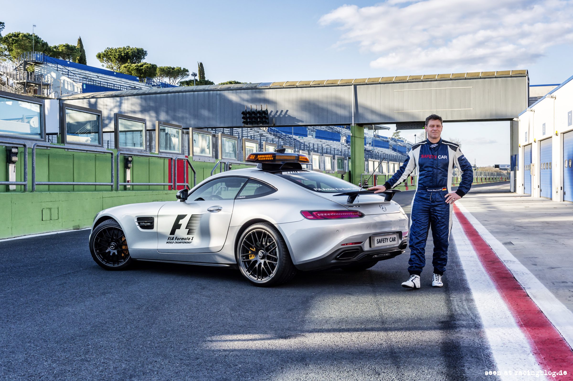 Bernd Mayländer, seit 2000 Fahrer des Official Safety Car der F AMG GT Safety Car