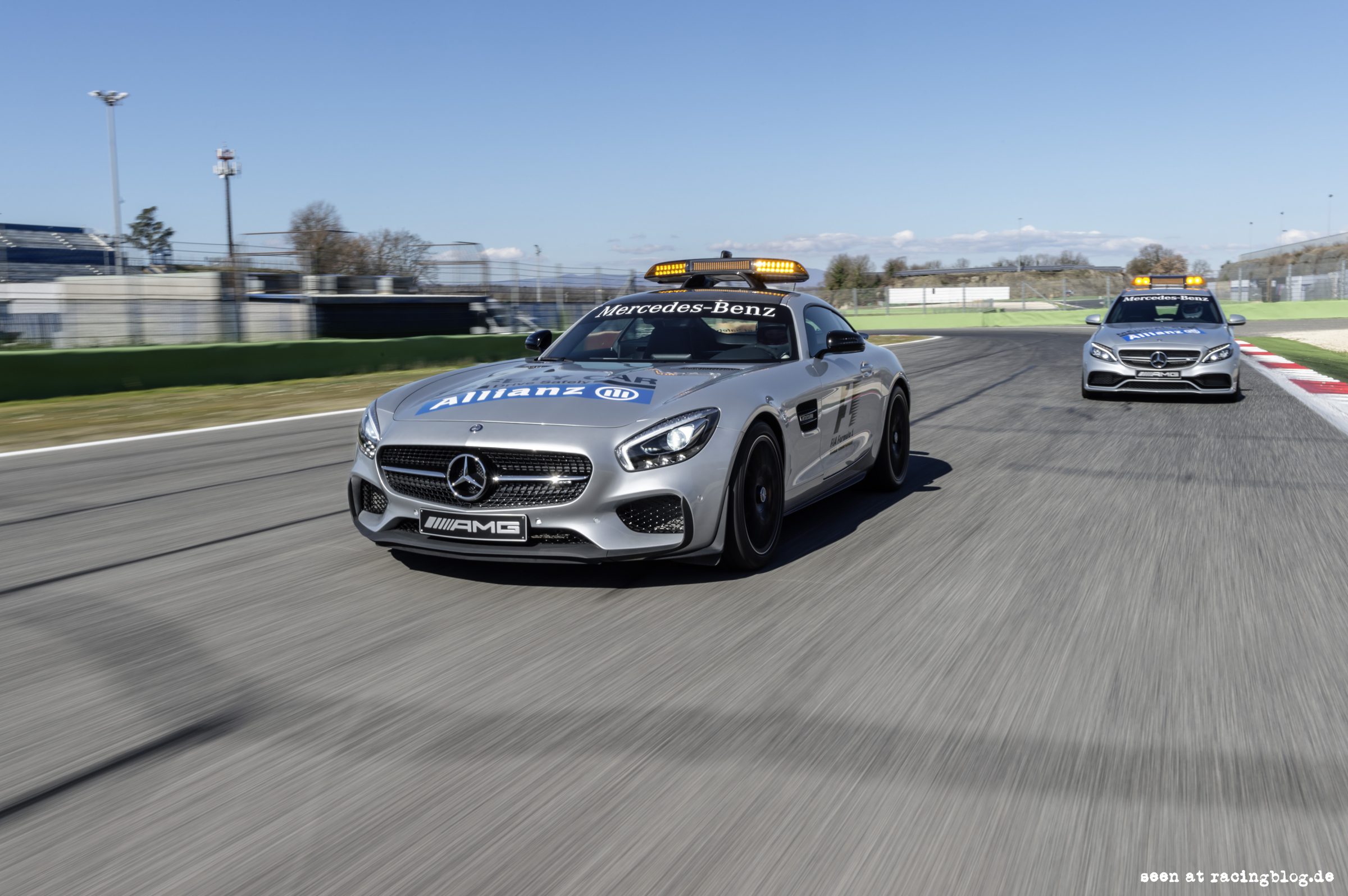 Mercedes-AMG GT S als Official Safety Car und Mercedes-AMG C 63 AMG GT Safety Car
