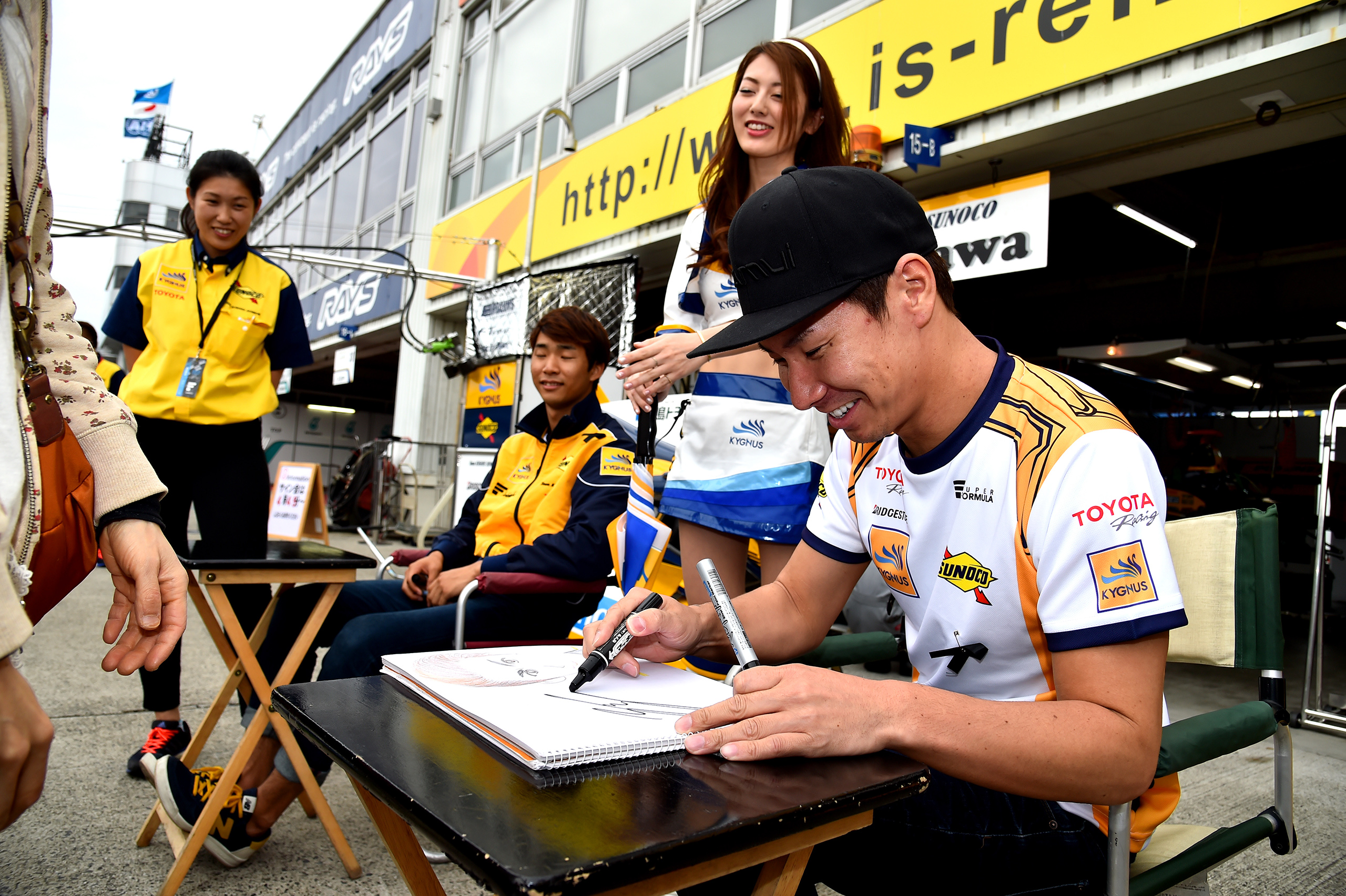Super Formula Okayama 2015 Kamui Kobayashi Ryo Hirakawa Pitwalk