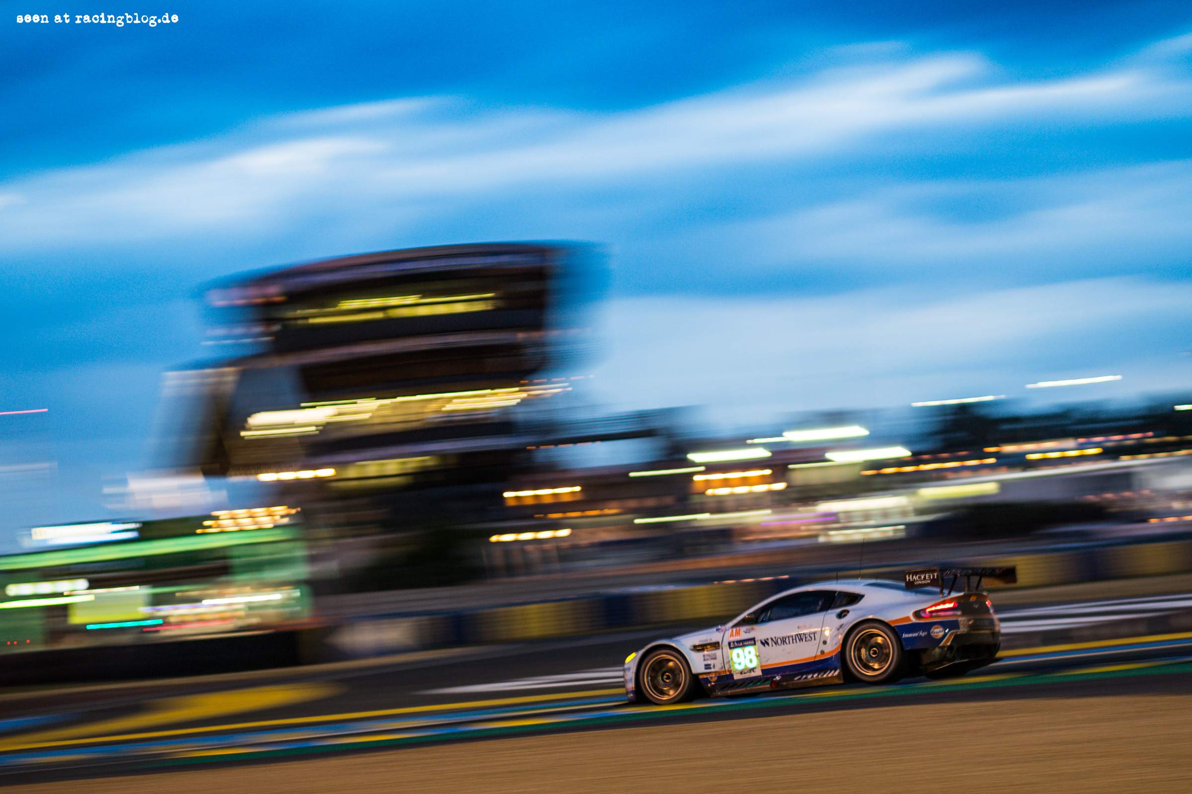 Car #98 / ASTON MARTIN RACING (GBR) / ASTON MARTIN VANTAGE V8 / Paul DALLA LANA (CAN) / Pedro LAMY (PRT) / Mathias LAUDA (AUT) – Le Mans 24 Hours at Circuit Des 24 Heures – Le Mans – France Le Mans 2015