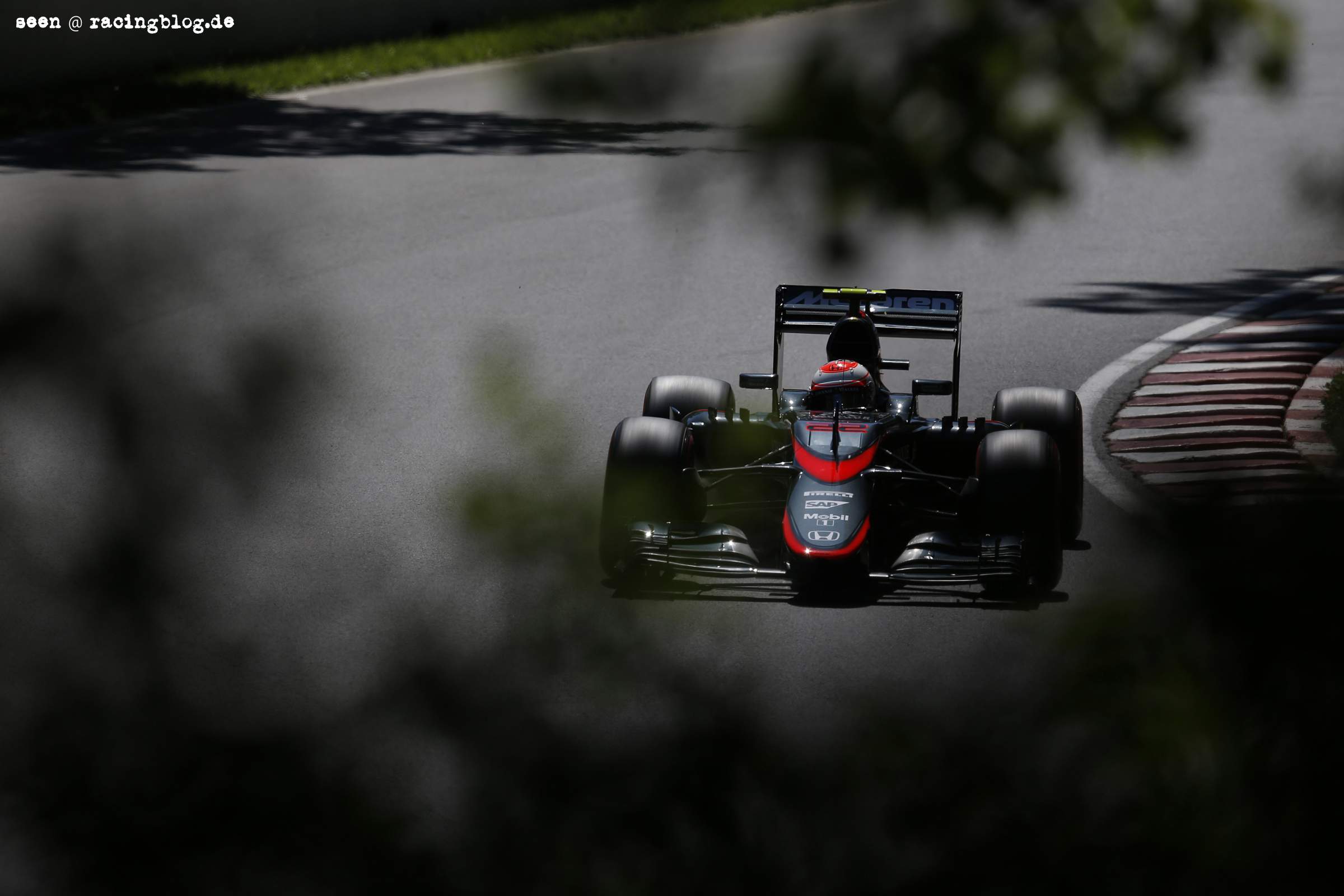 Jenson Button on track. F1 Kanada 2015