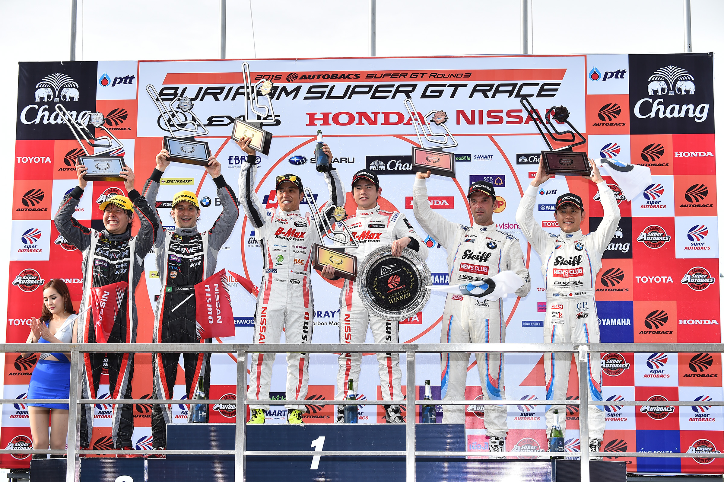 Super GT Thailand 2015 GT300 Podium
