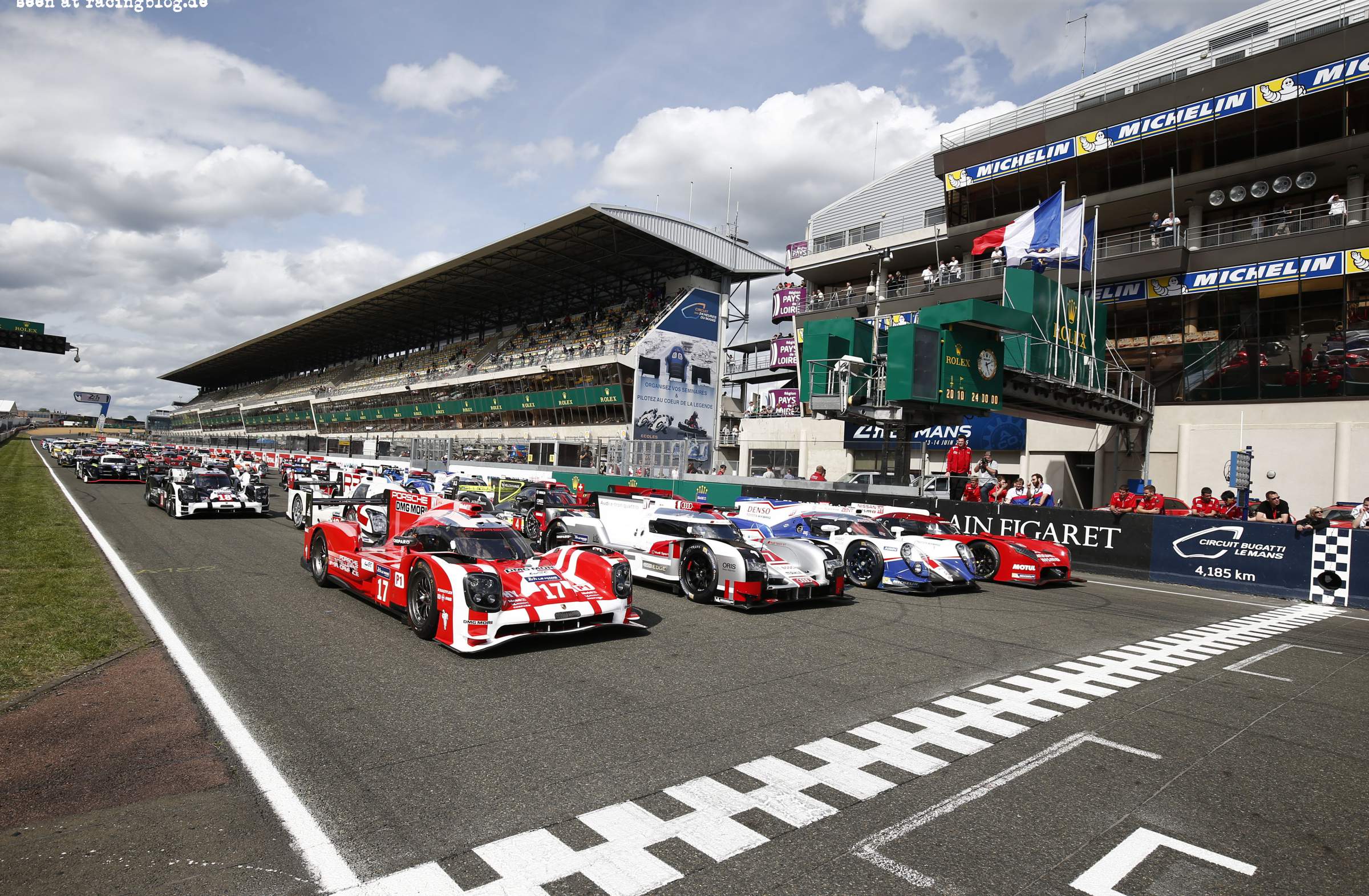 Le Mans grid 2015 WEC Le Mans Test Day 2015