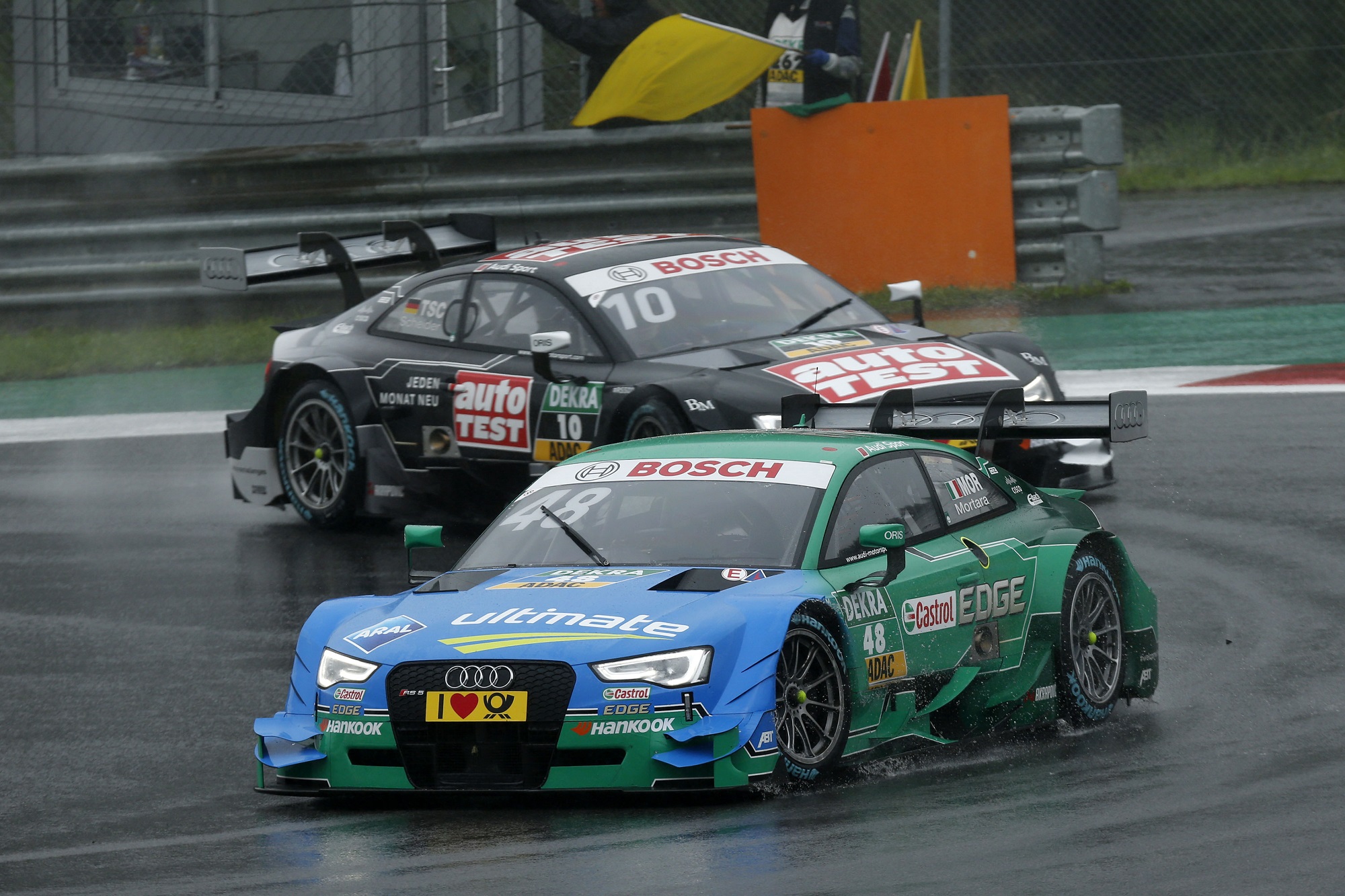 #48 Edoardo Mortara, Audi RS5 DTM, #10 Timo Scheider, Audi RS5 DTM