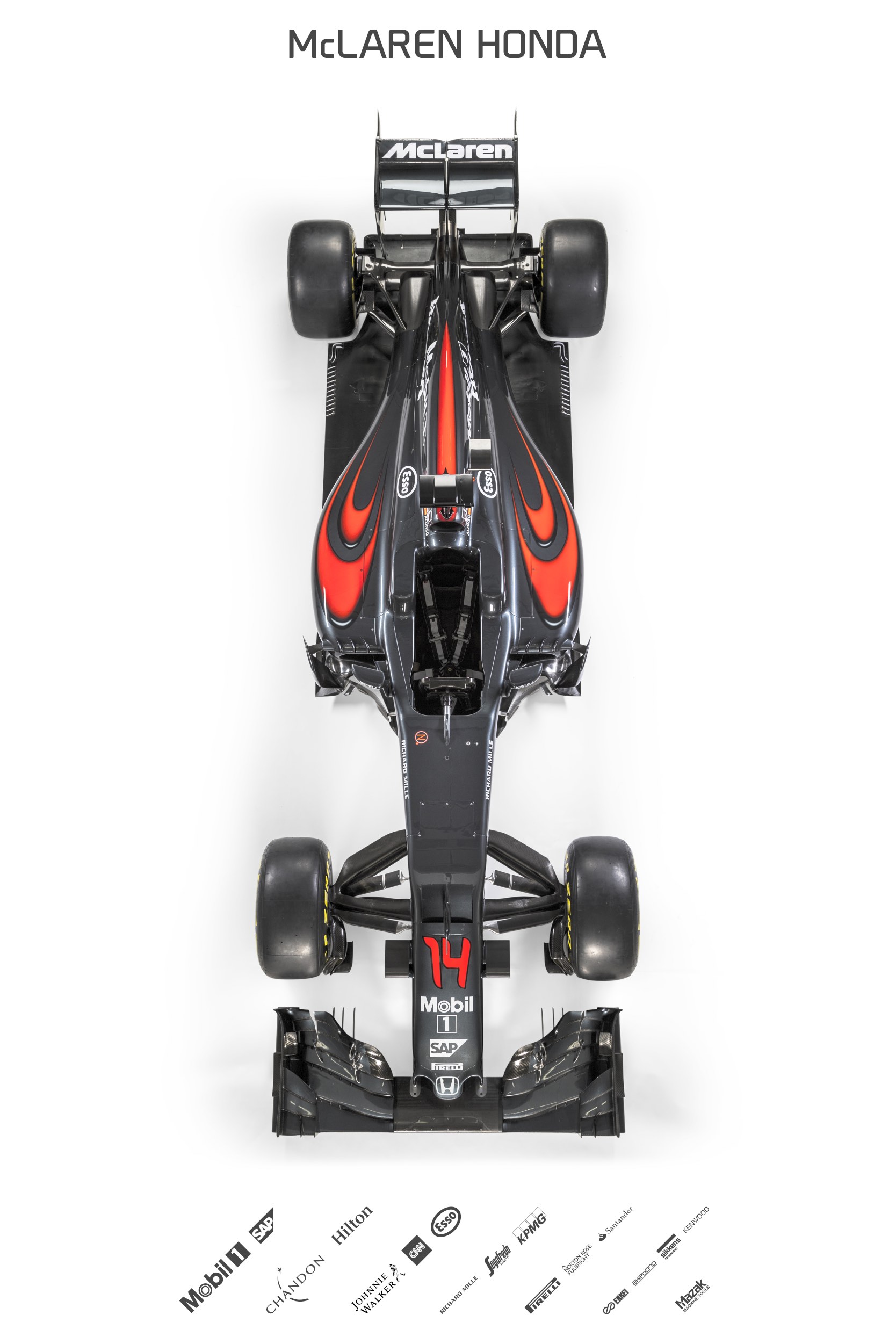 2016 McLaren Honda MP4-31 Overhead
